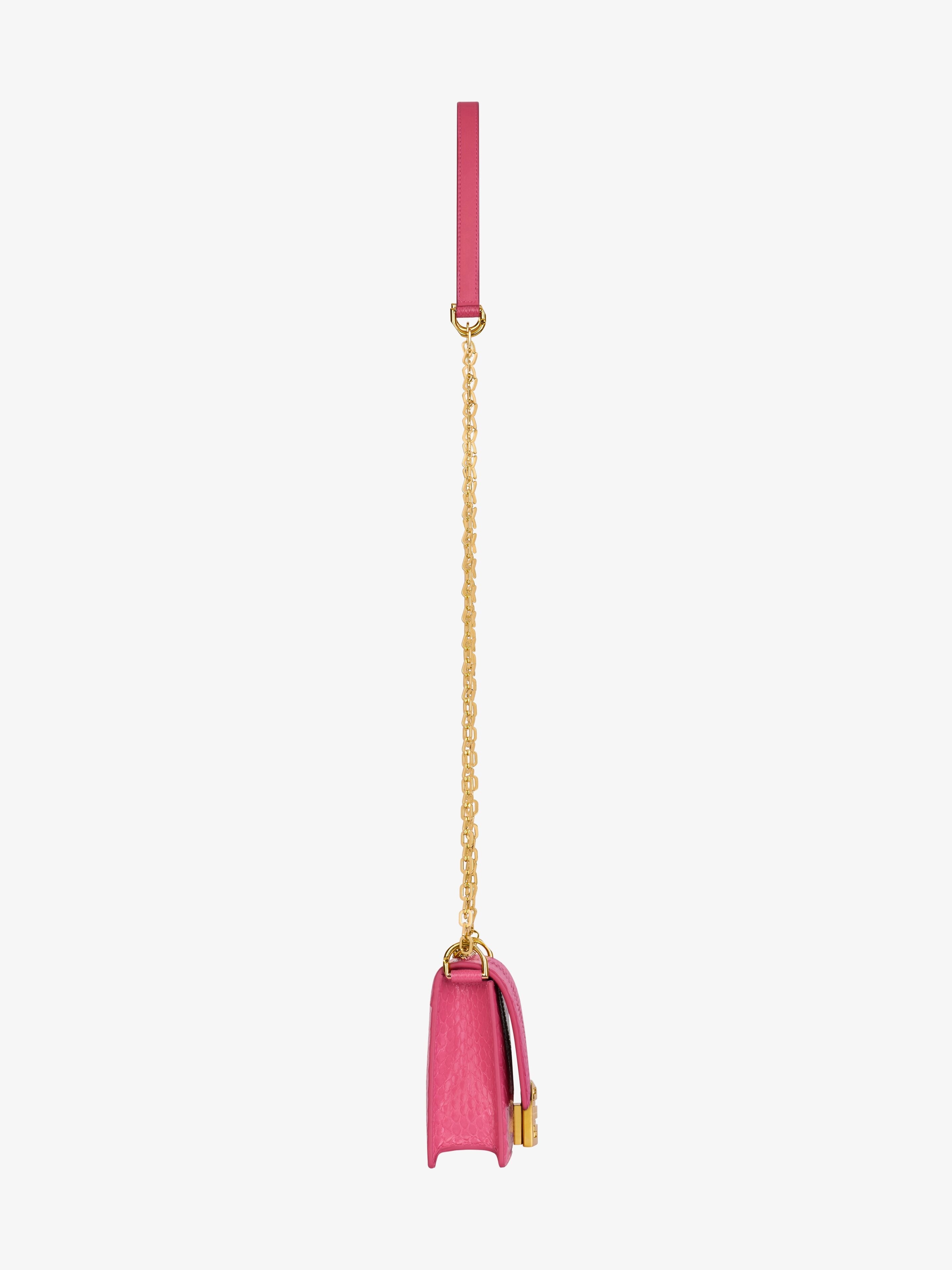 SMALL 4G BAG IN PYTHON WITH CHAIN - 2