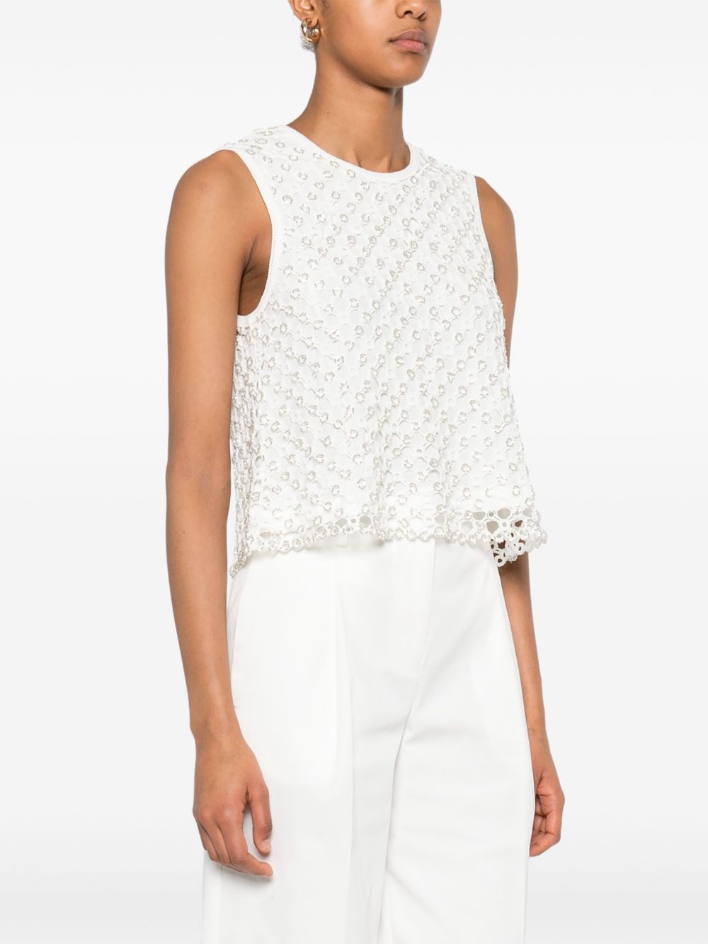 bead-embellished top - 3
