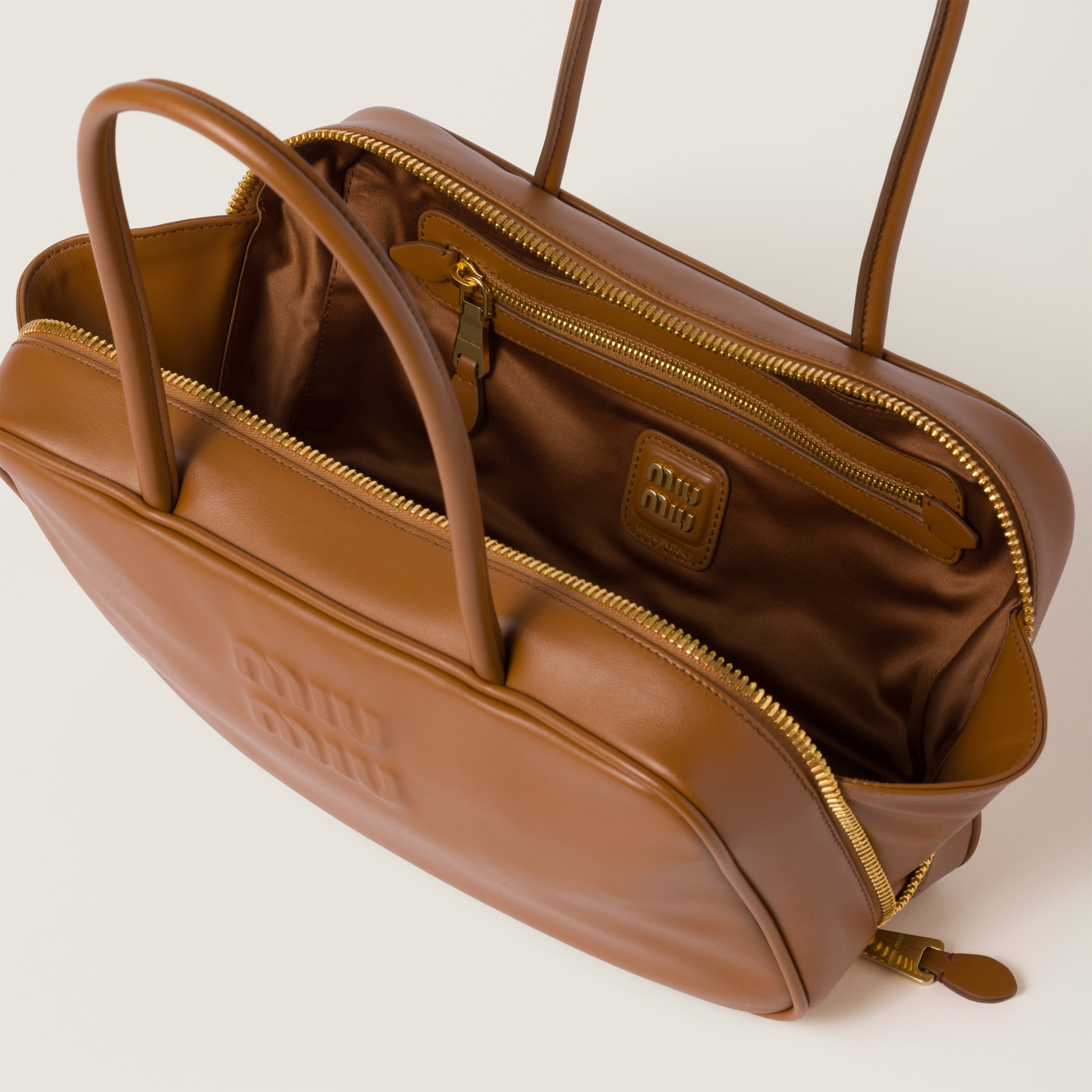 Beau leather top-handle bag - 6
