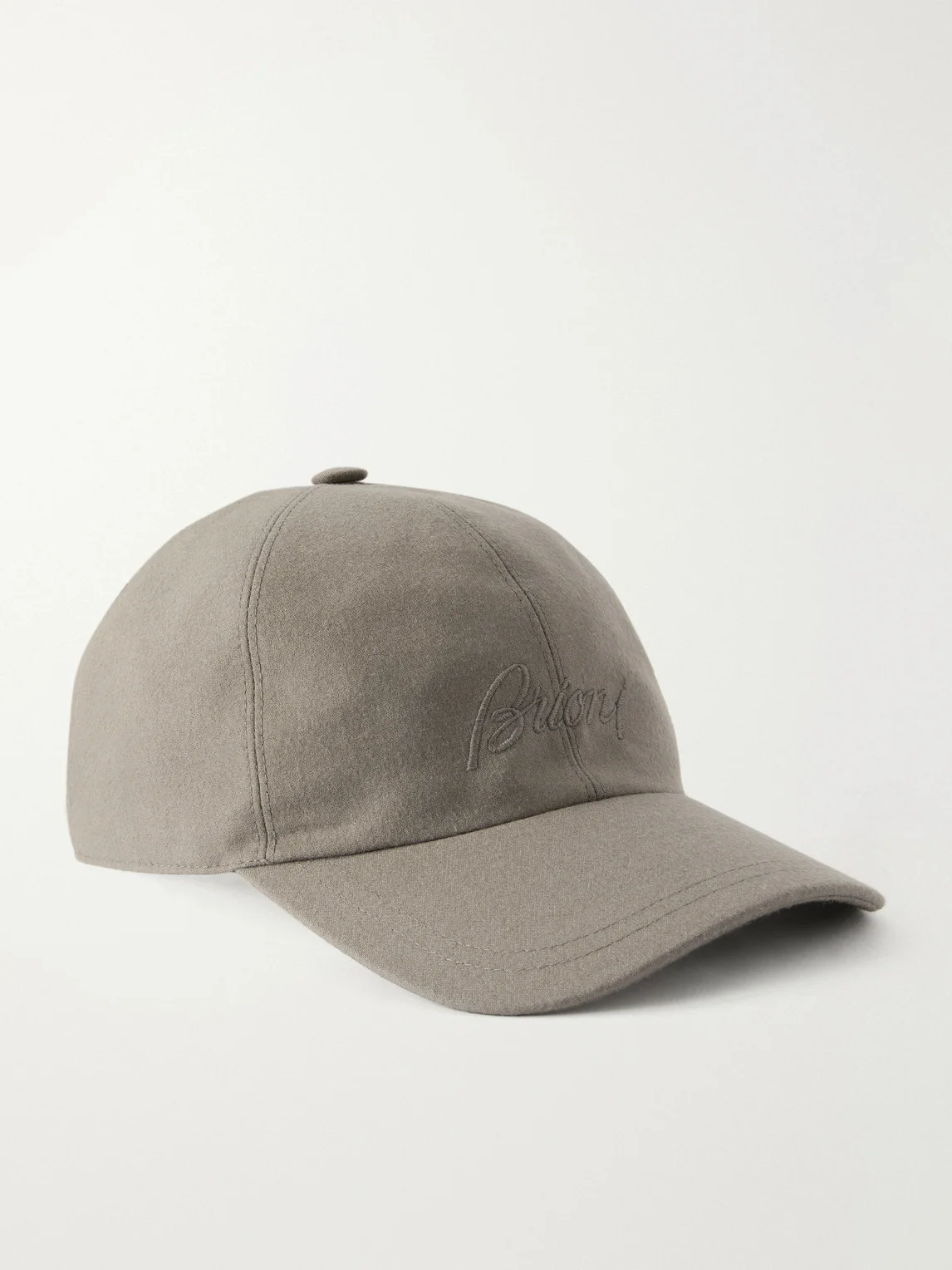 Logo-Embroidered Cashmere-Blend Baseball Cap - 1