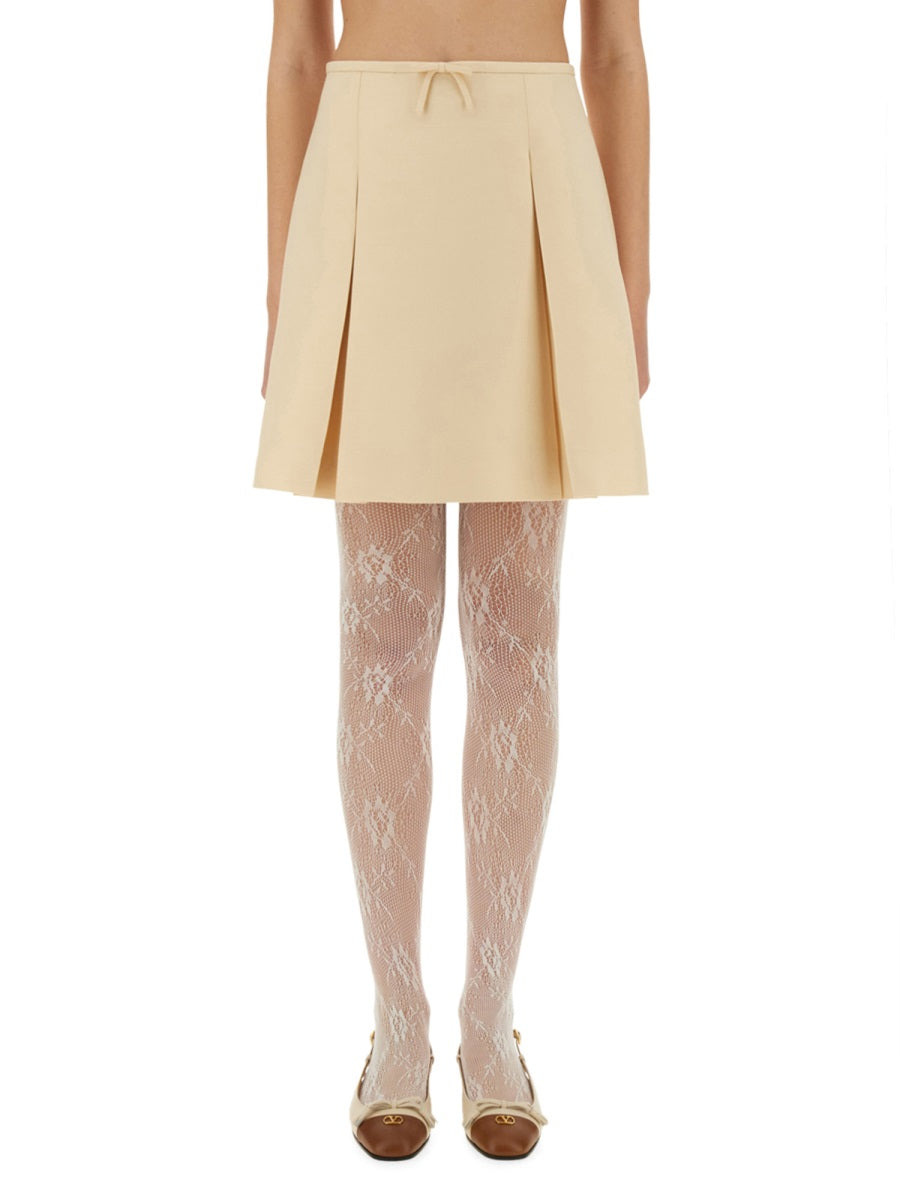 Valentino Women Crepe Couture Short Skirt - 1