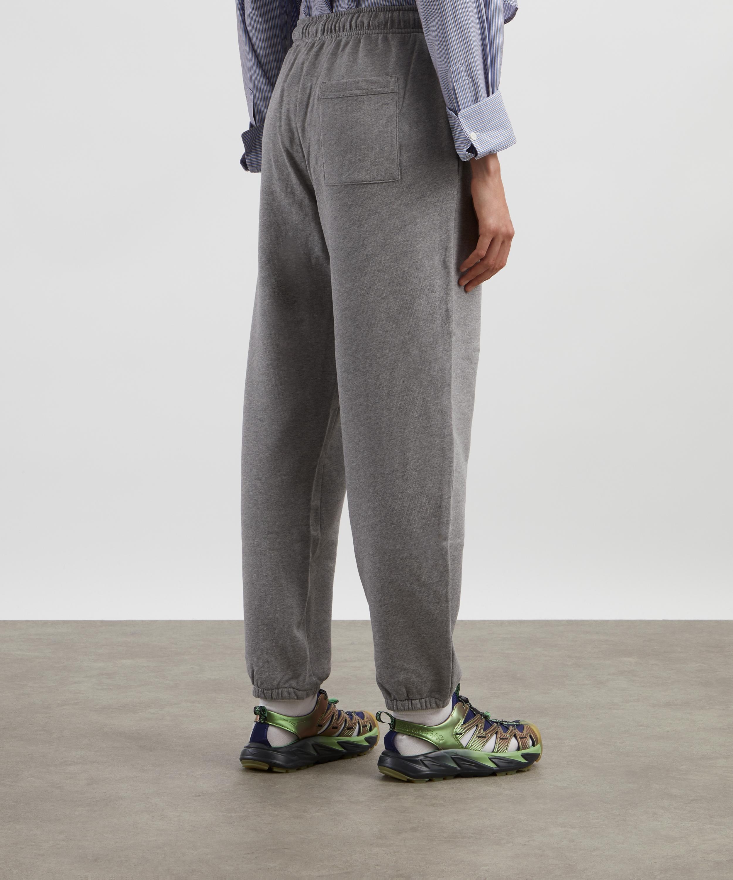 Grey Melange Drawstring Sweatpants - 4