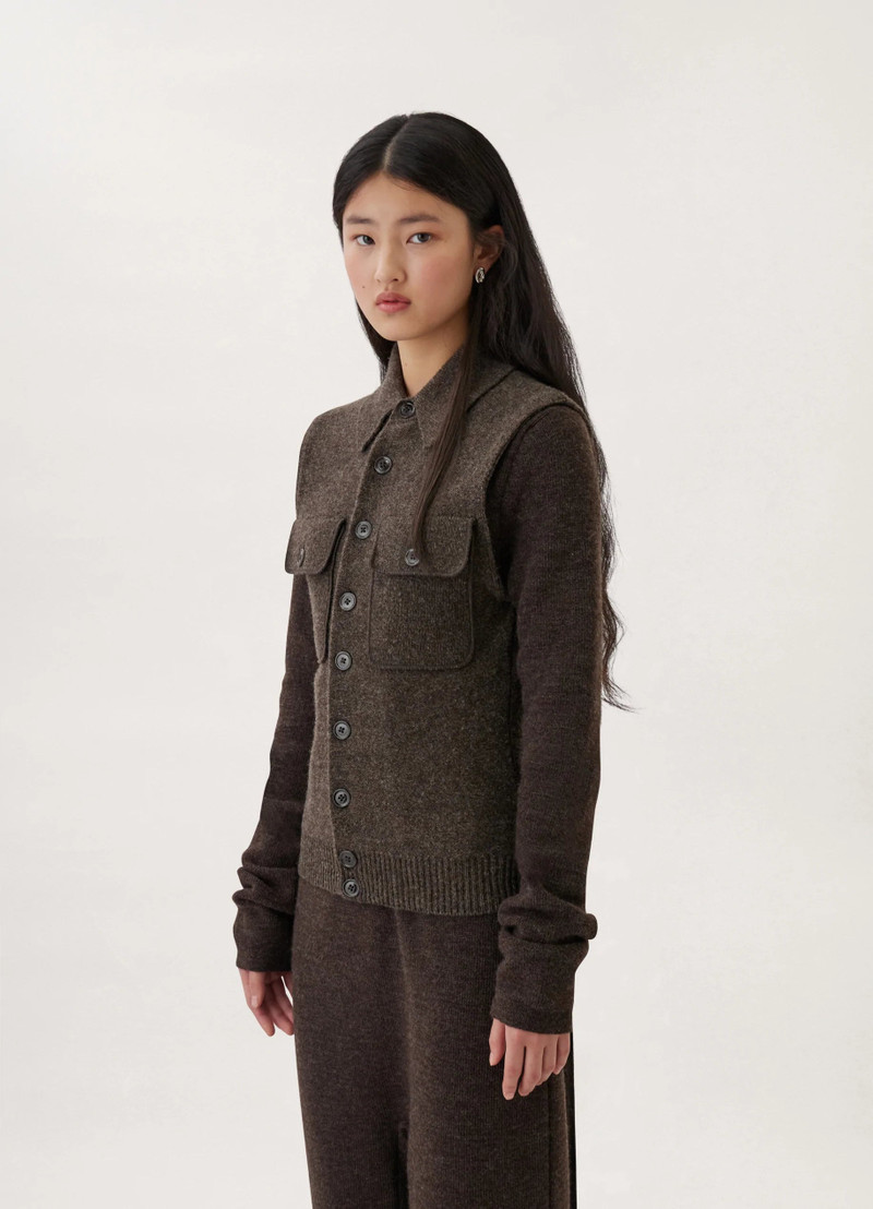 Lemaire SLEEVELESS FITTED CARDIGAN outlook