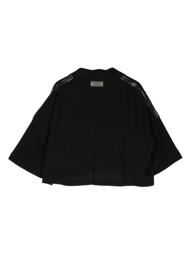 UNDERCOVER name-tag button-up shirt outlook