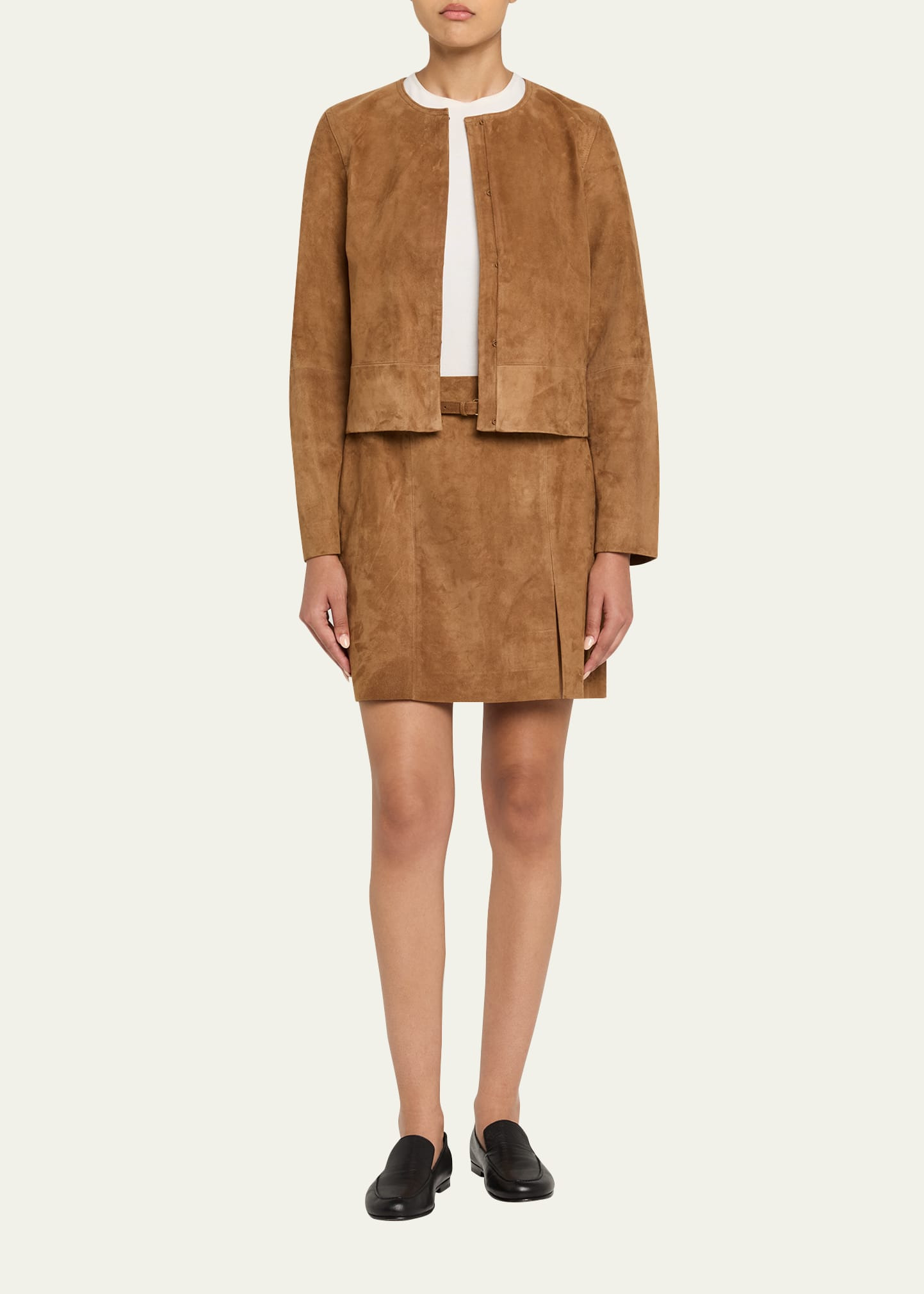 Cropped Suede Jacket - 2