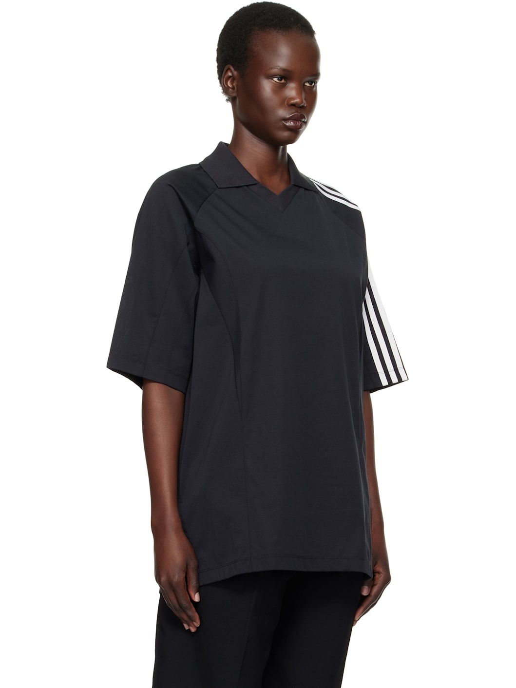 Black Cut Line Polo - 2