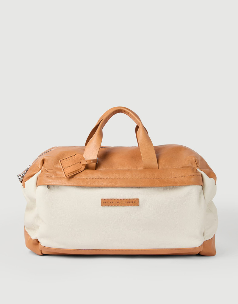 Grained calfskin and cowhide active bag 1
