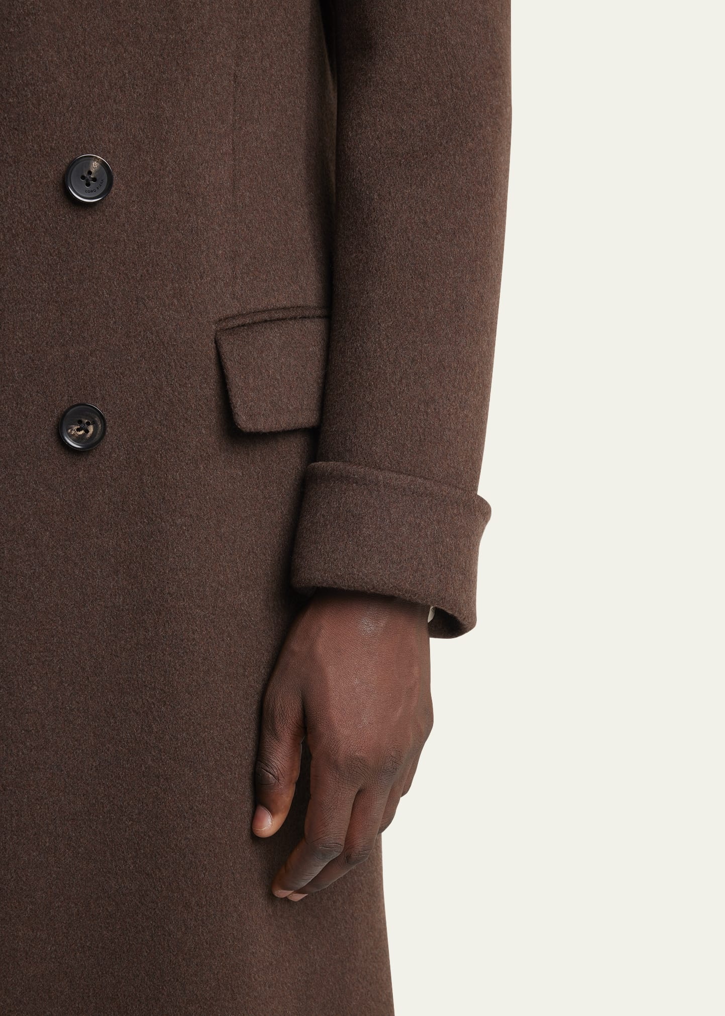 Men's Double-Breasted Cashmere Coat - 5