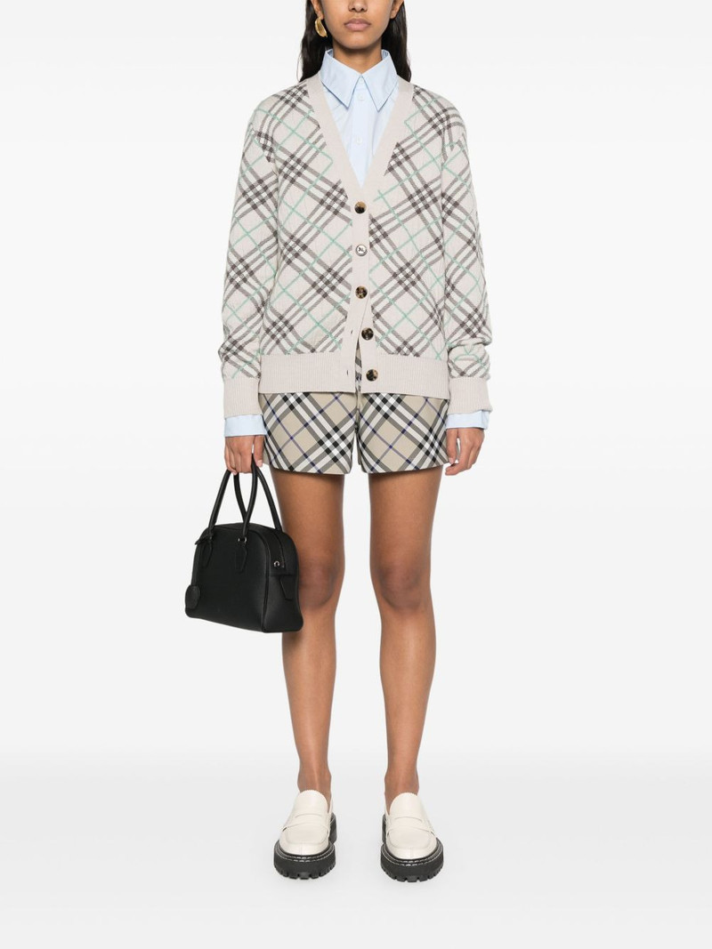 Burberry check deck shorts outlook