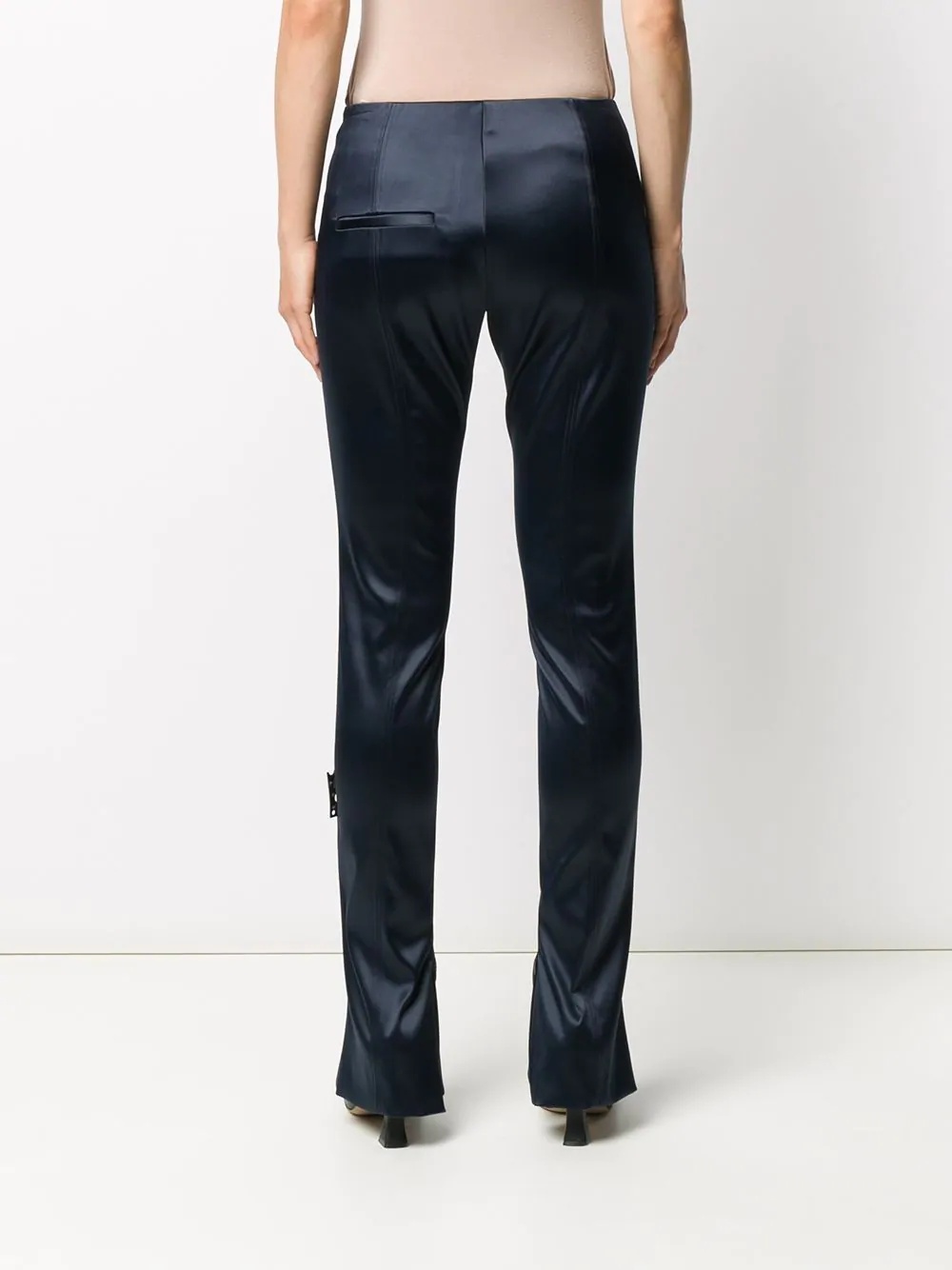 kick-flare slim-leg trousers - 4