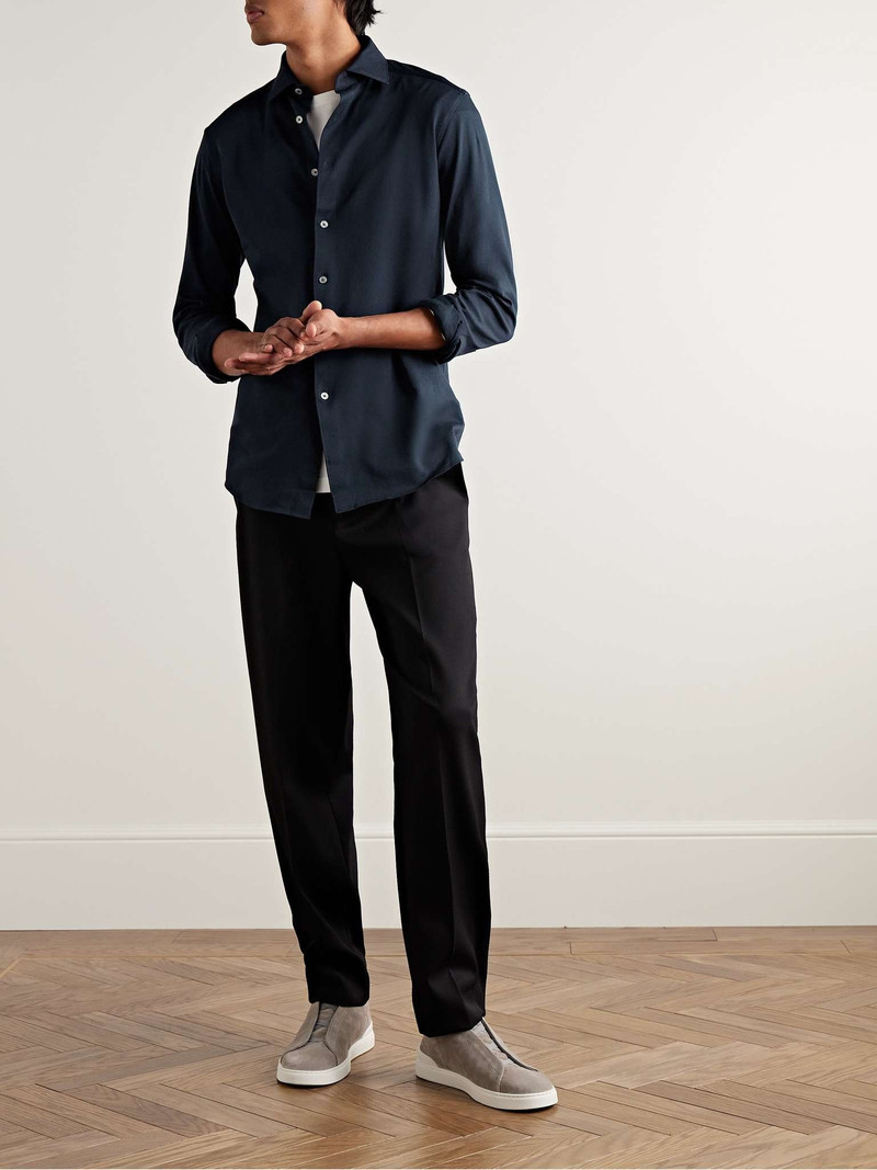 ZEGNA Cotton-Piqué Shirt outlook