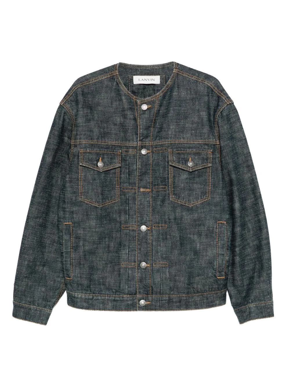 buttoned denim jacket - 1