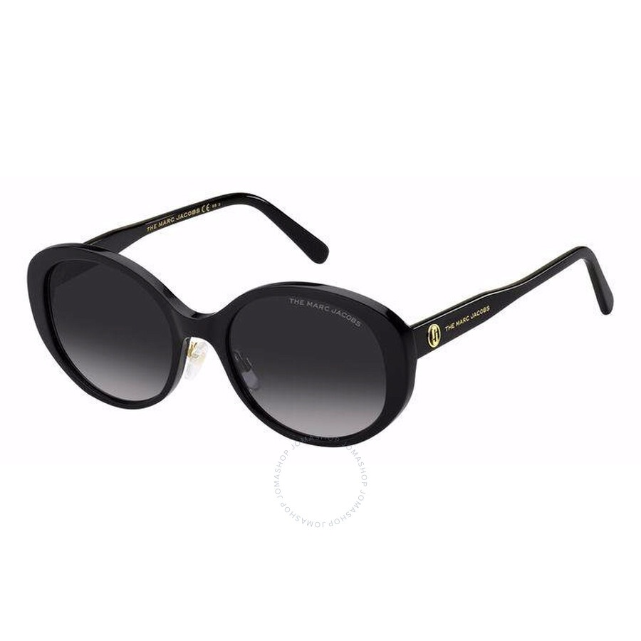 Marc Jacobs Dark Grey Shaded Oval Ladies Sunglasses MARC 627/G/S 0807/9O 54 - 1