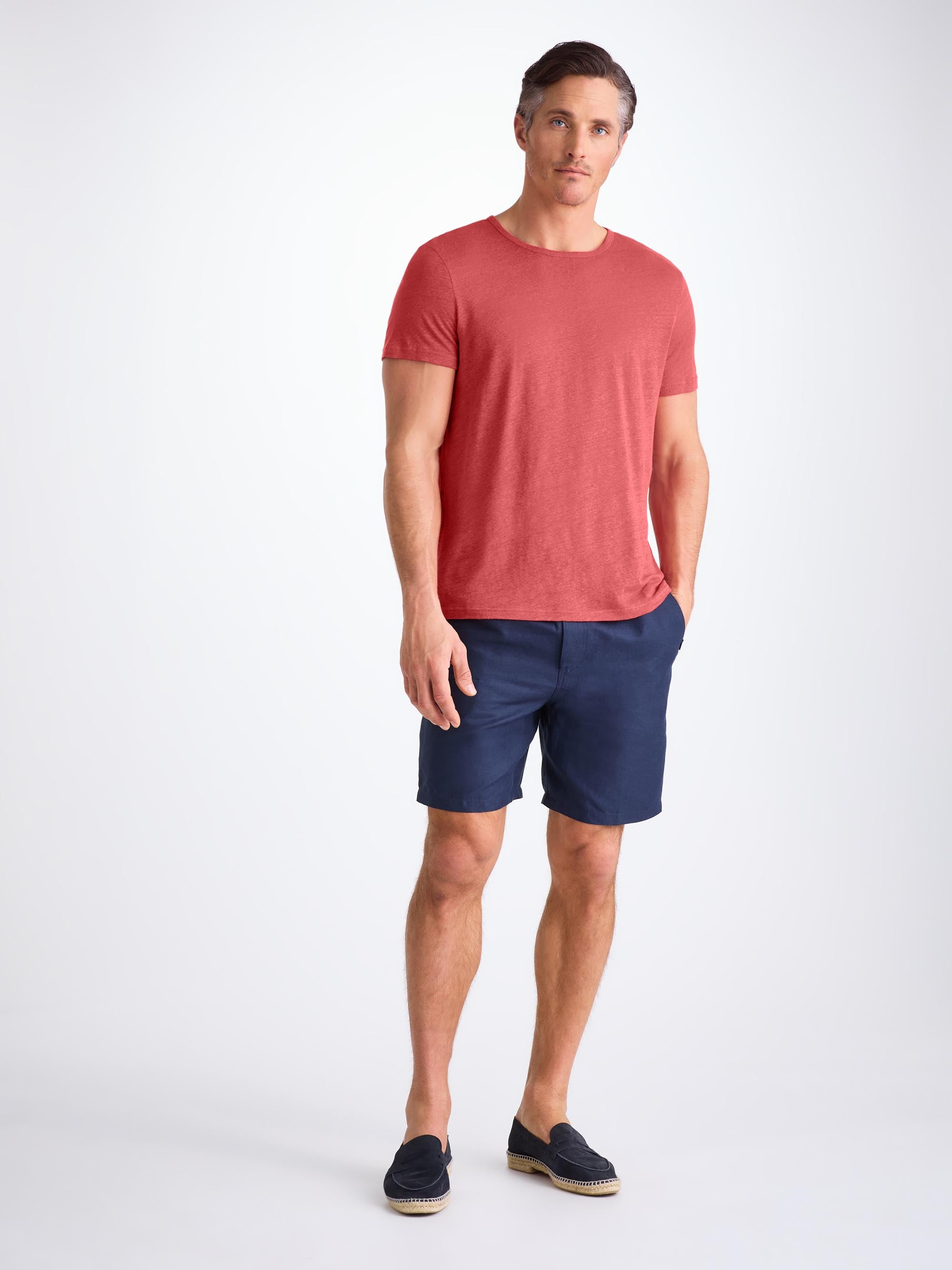 Men's T-Shirt Jordan Linen Soft Red - 3