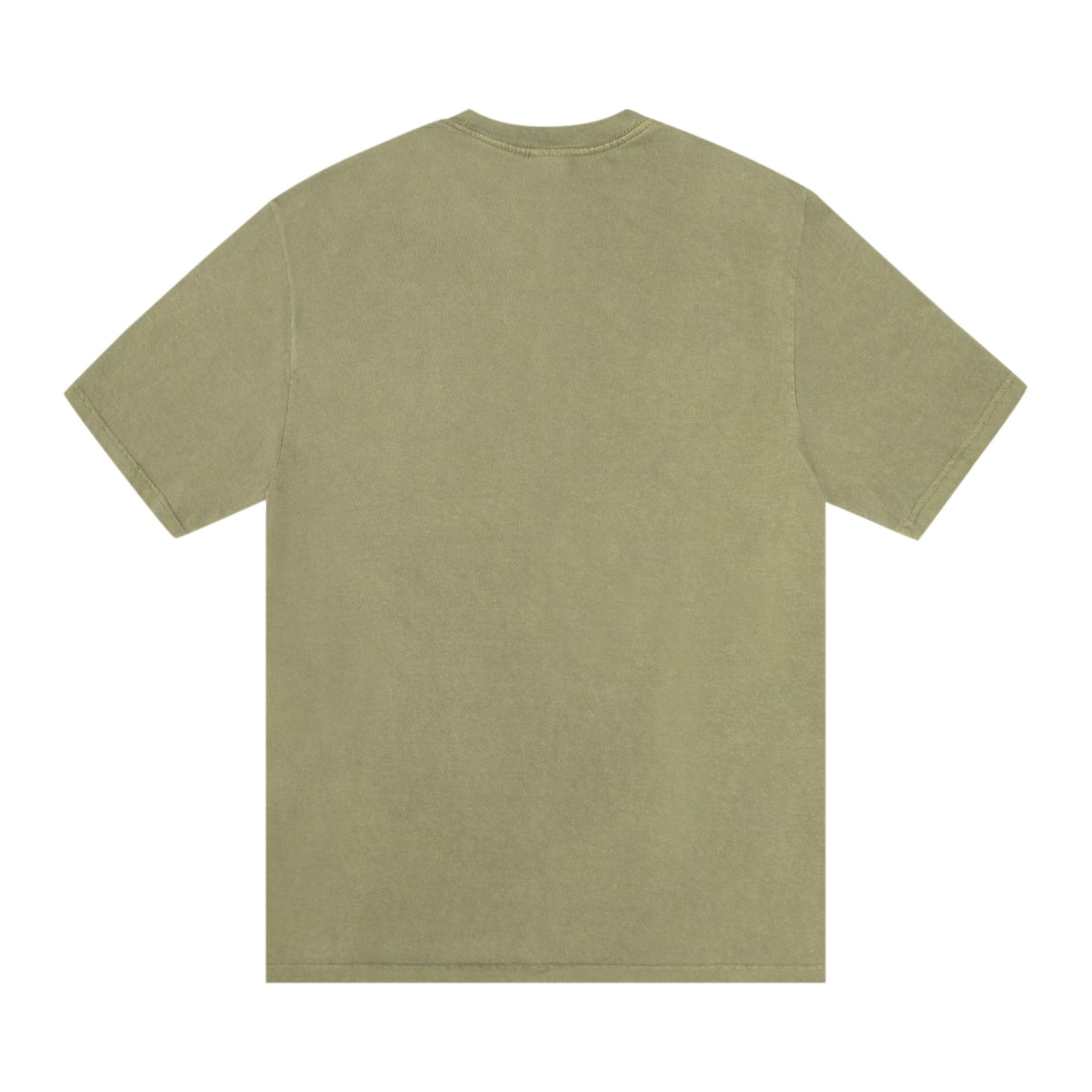 Stussy Locations Tee Pigment Dyed 'Olive' - 2