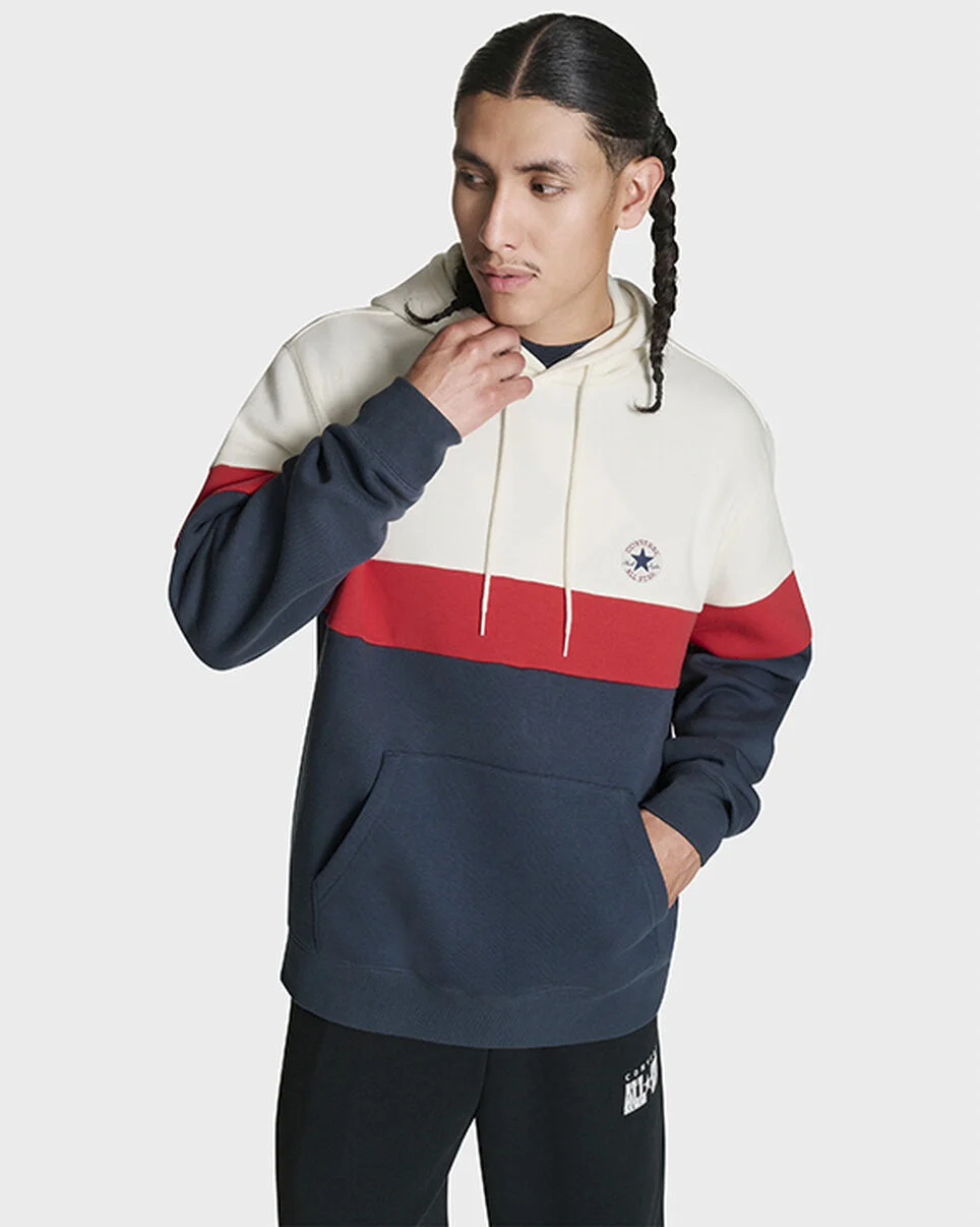Color Block Pullover Hoodie - 1