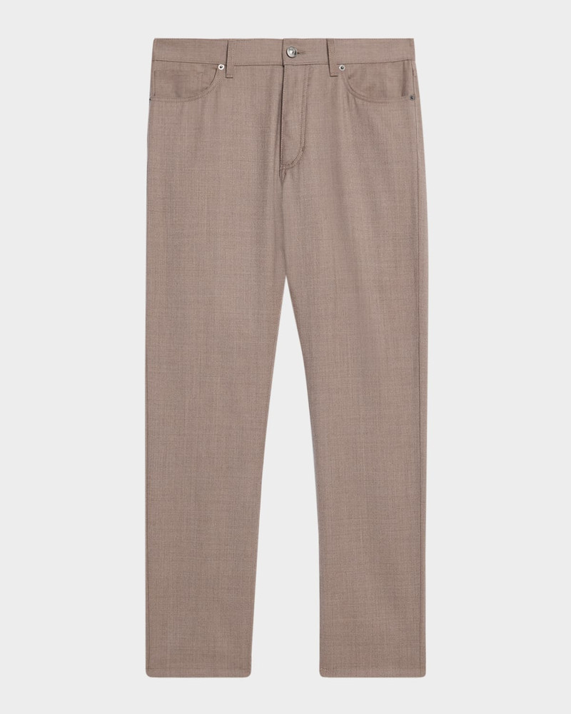 Men's Wool Sharkskin Slim Five-Pocket Pants 1