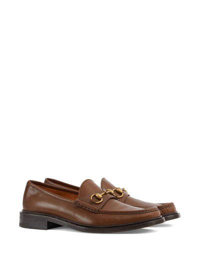 GUCCI Horsebit almond-toe loafers outlook