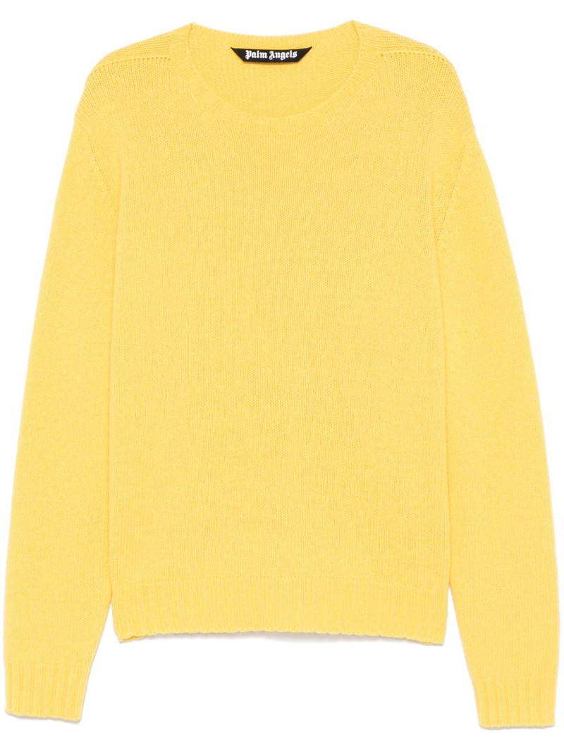 curved logo sweater 1