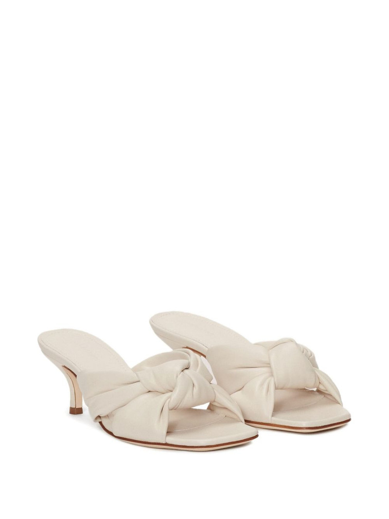 FABIANA FILIPPI knot-detail leather sandals outlook