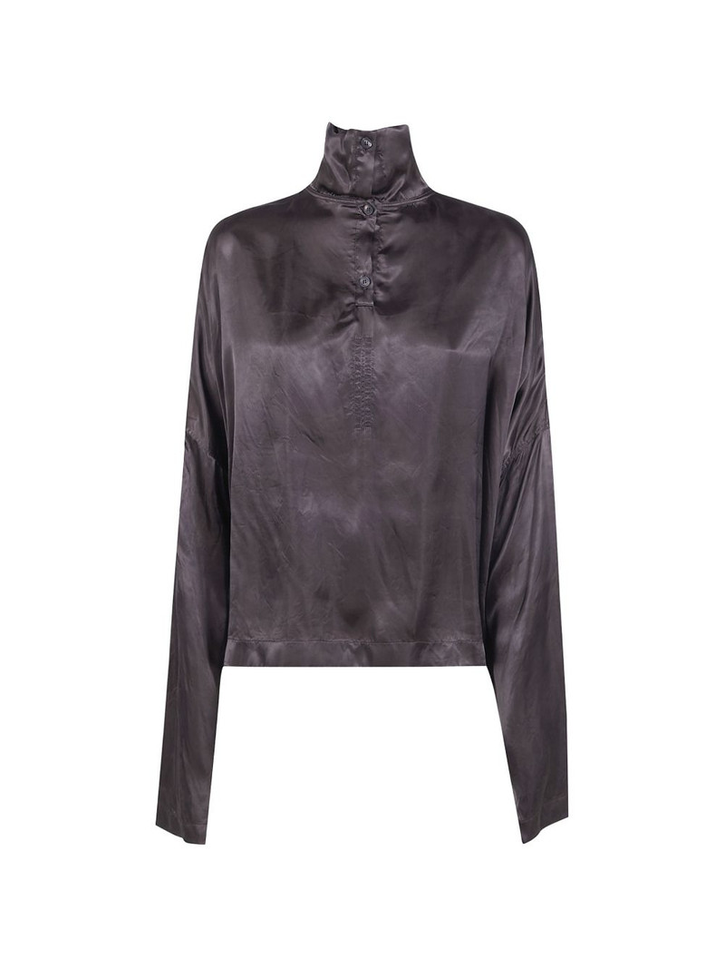 buttoned high-neck blouse 1
