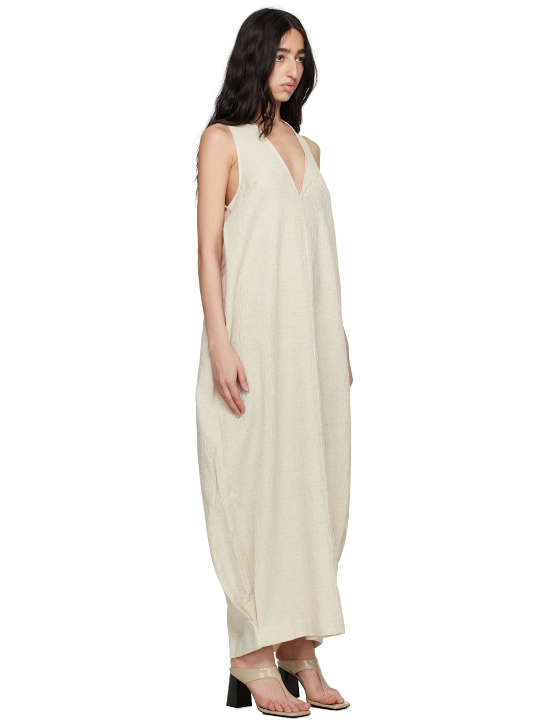 Beige Eladia Midi Dress - 2