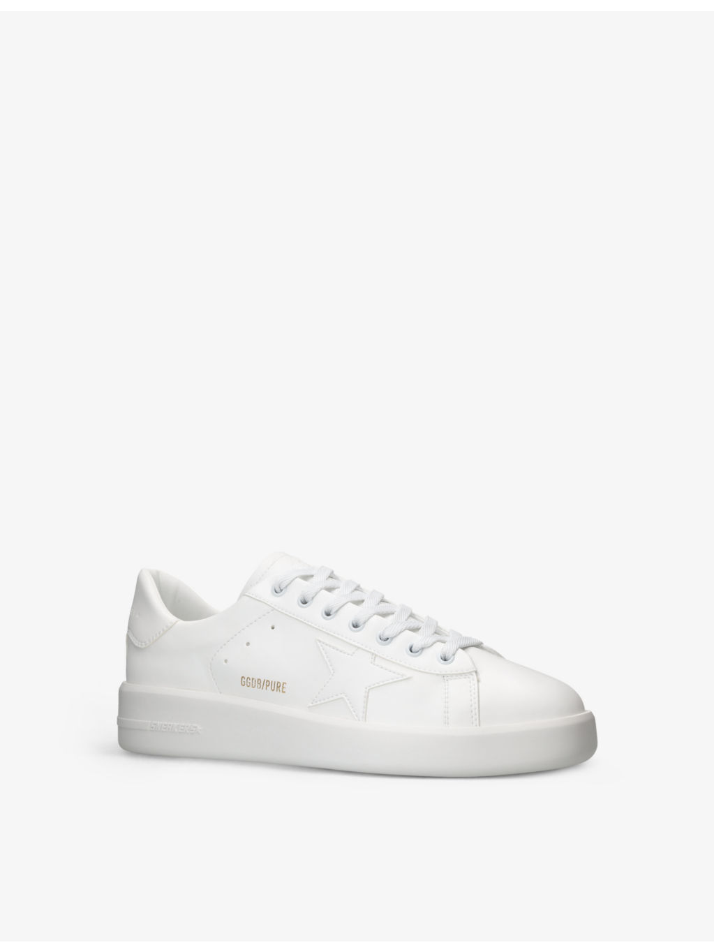 Pure Star star-embroidered faux-leather low-top trainers - 3