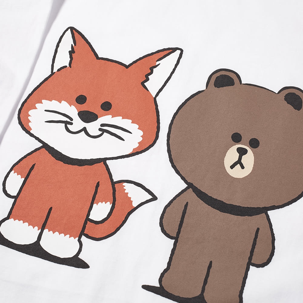 Maison Kitsuné x Line Friends Kitsune Big Print Tee - 2