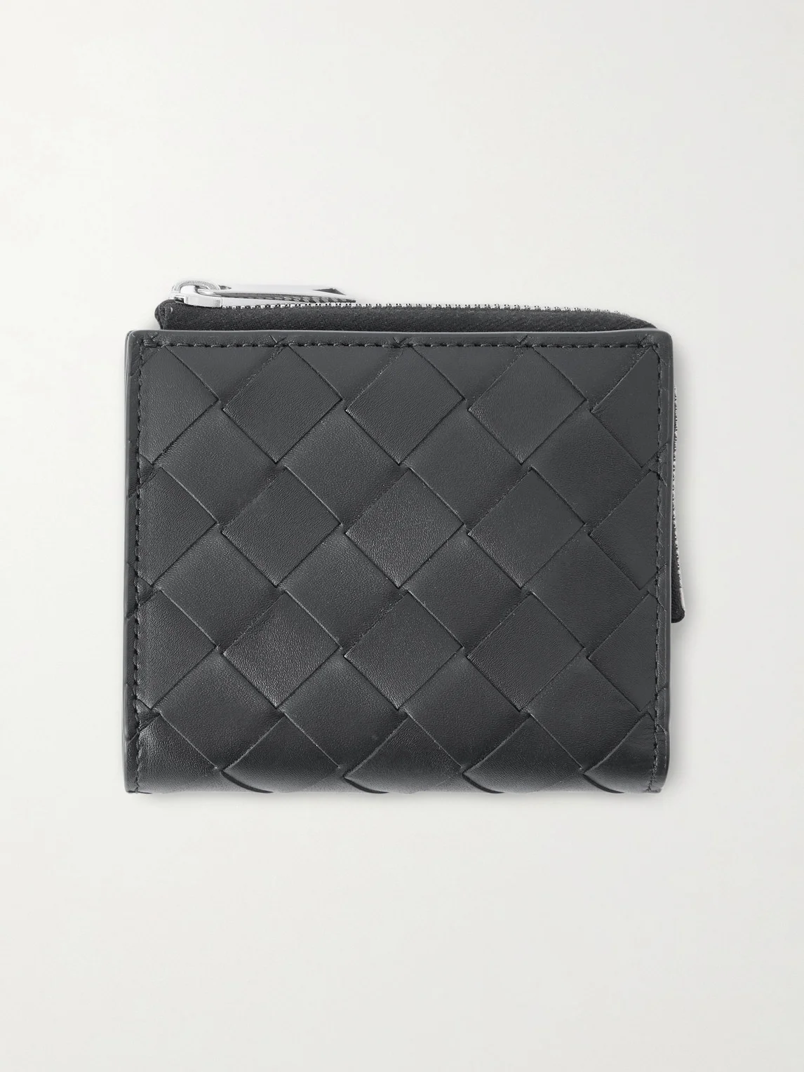Intrecciato Leather Zip-Around Wallet - 1