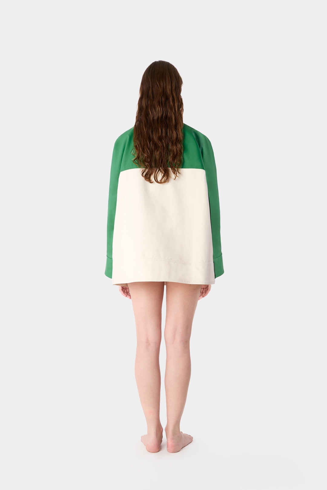 SHORT PINO JACKET / cream & bright green - 6