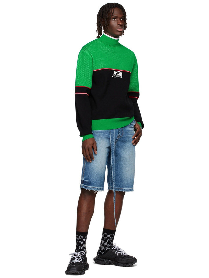 We11done Black Viscose Turtleneck outlook