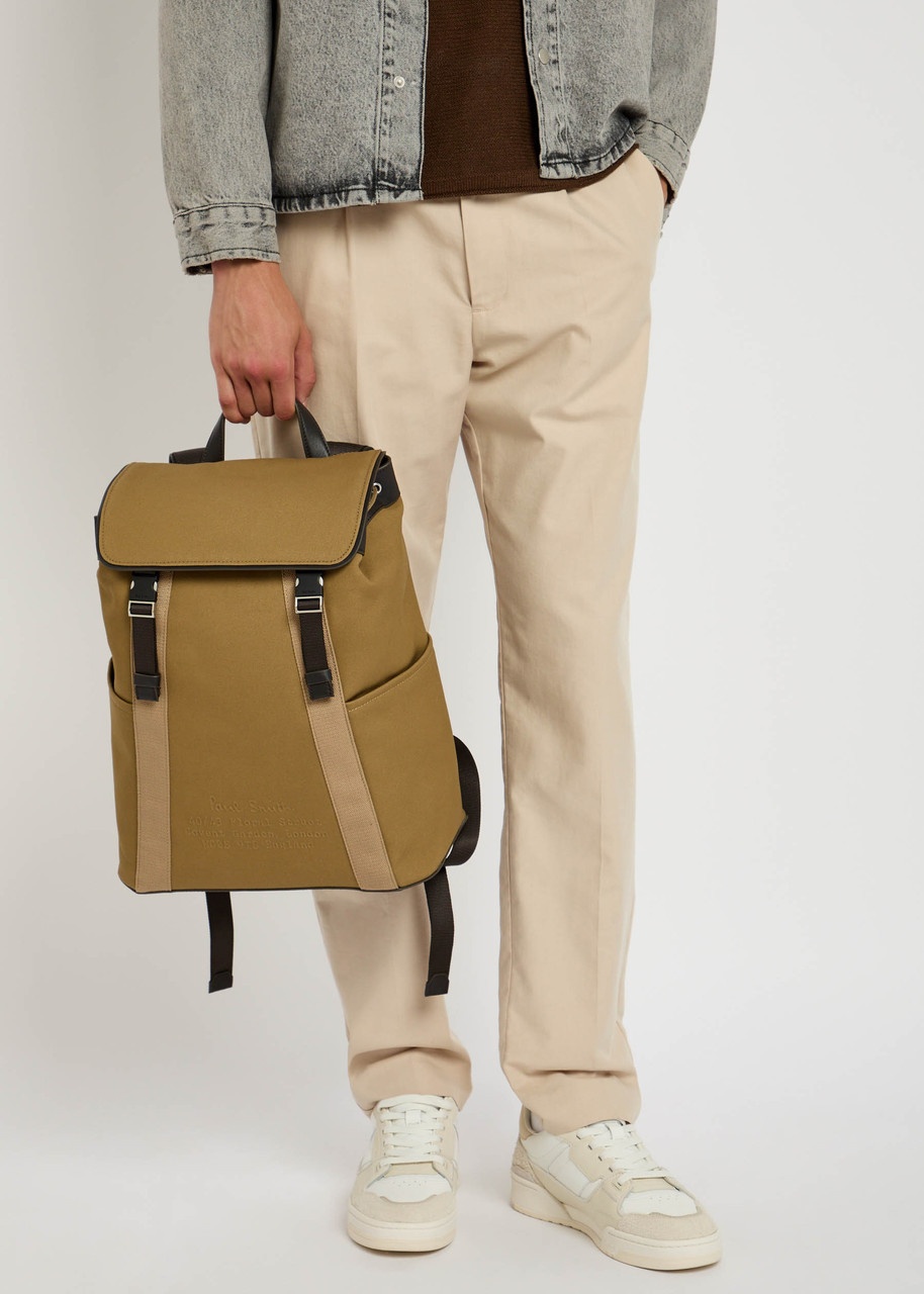 Paul Smith Canvas and Leather Backpack - 6