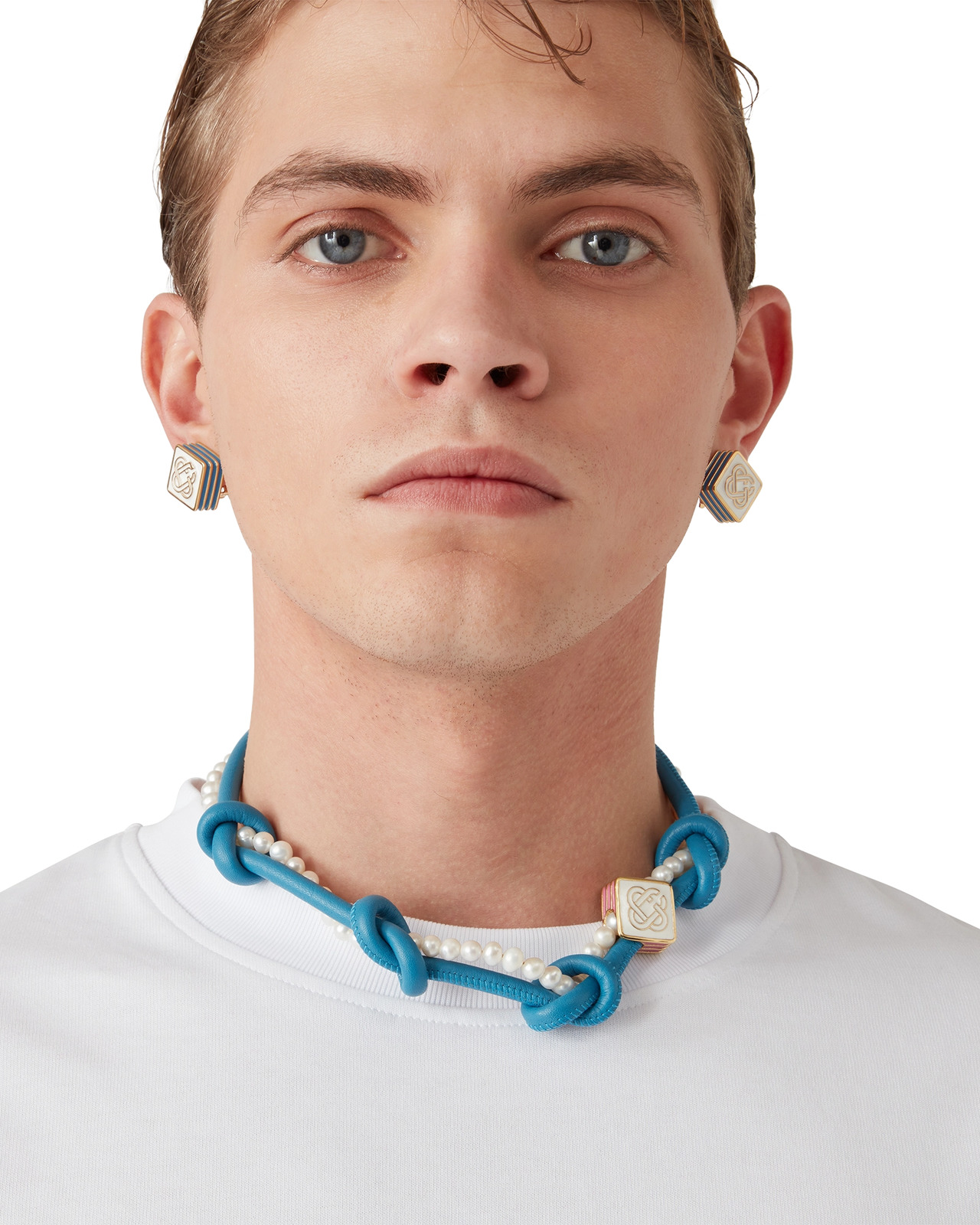 Blue Knotted Necklace | Casablanca Paris - 5