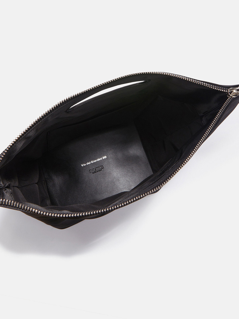 ''VIA DEI GIARDINI 30'' BLACK TOTE BAG 4