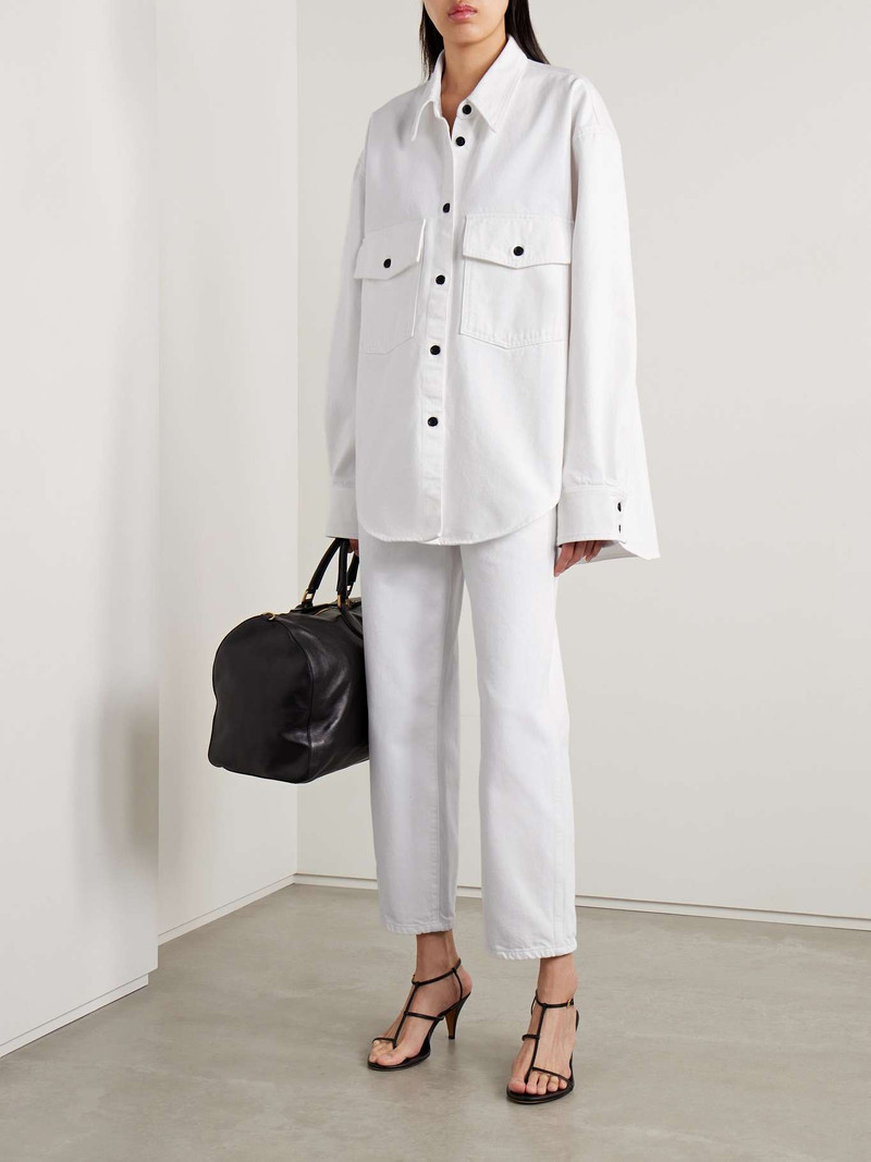 KHAITE Mahmet oversized denim shirt outlook