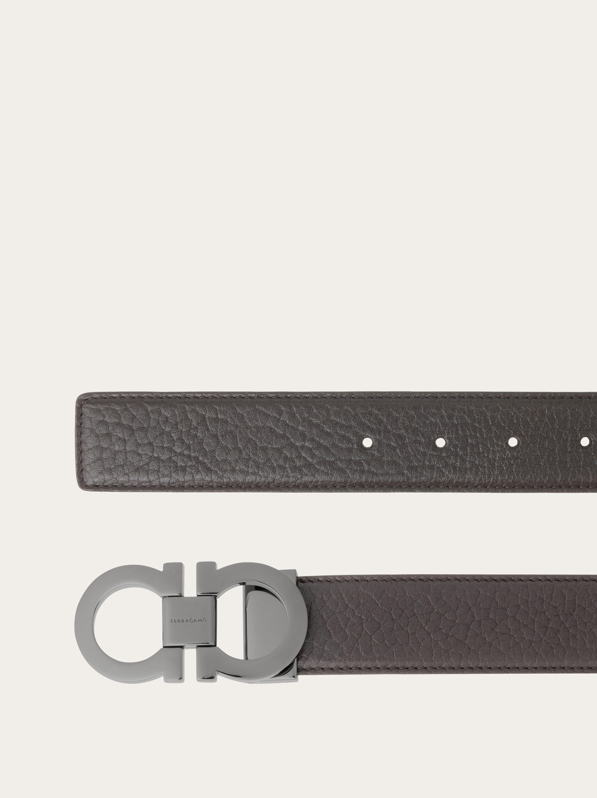Reversible and adjustable Gancini belt - 2