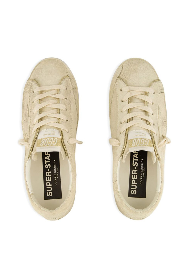 glitter-piping suede sneakers 4