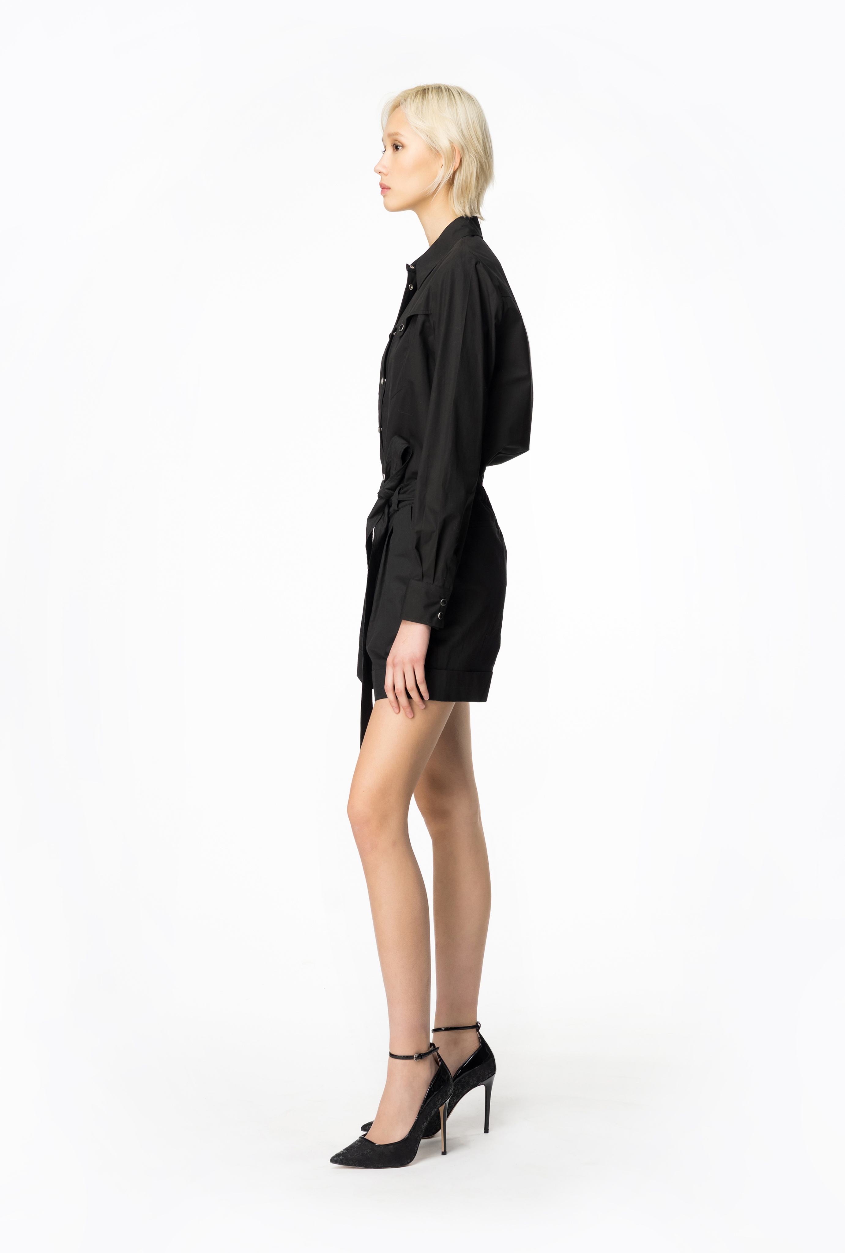 POPLIN SHIRT WITH POINTED YOKE - 4