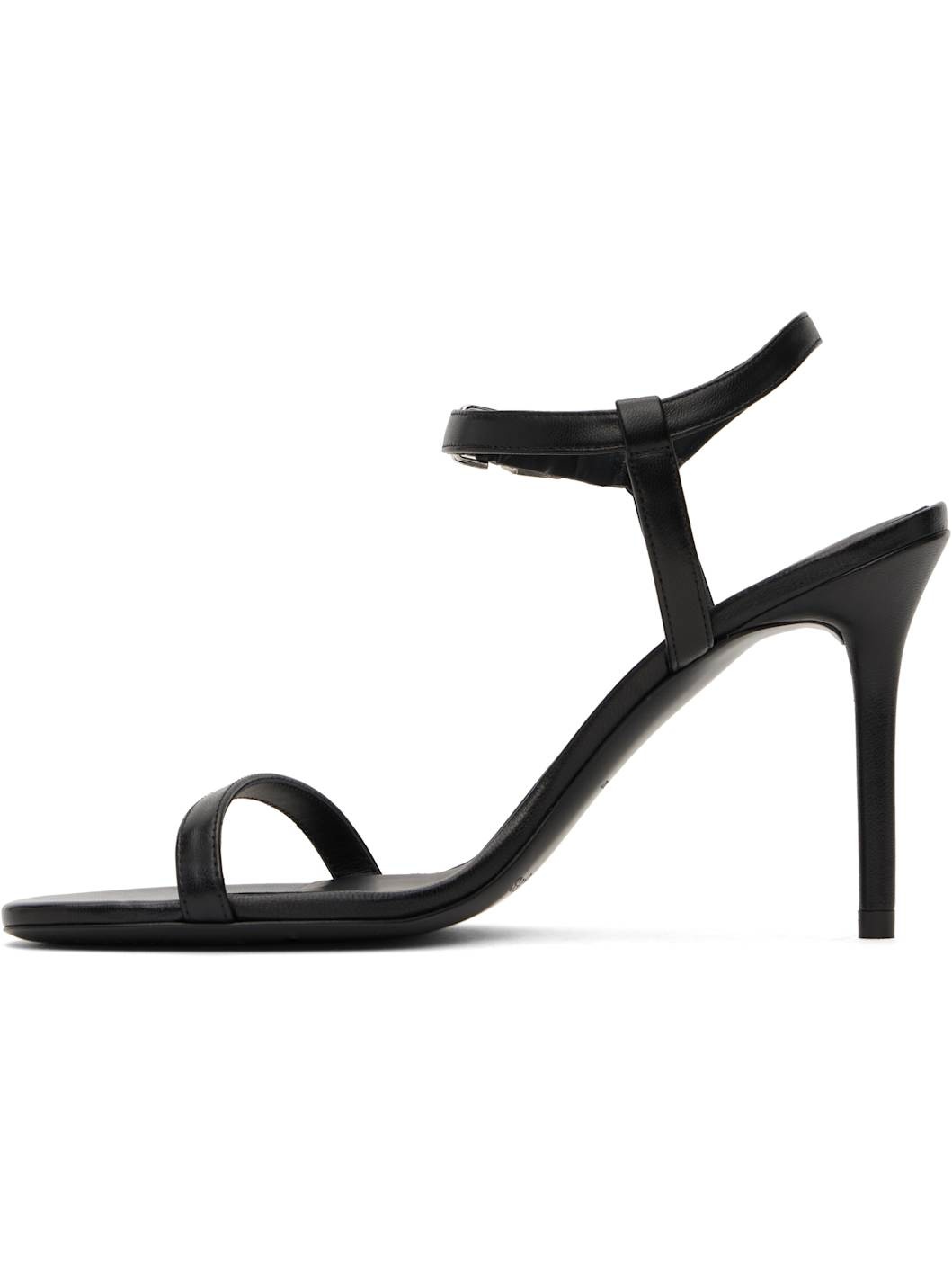 Black AC Heeled Sandals - 3
