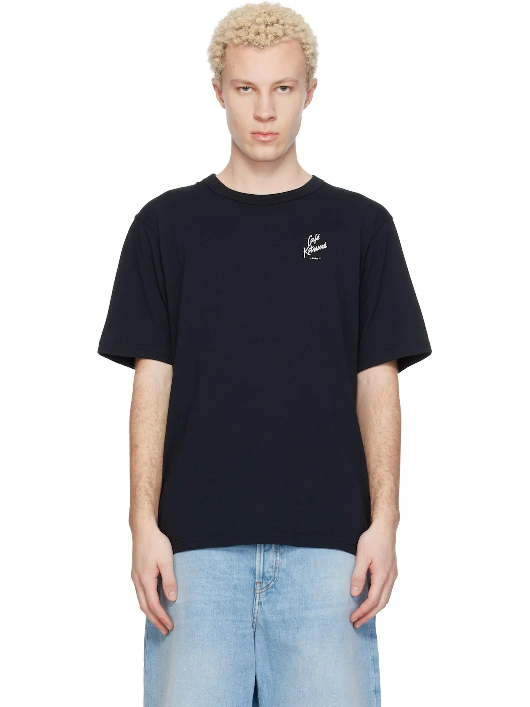 Black 'Café Kitsuné' Relax T-shirt - 1
