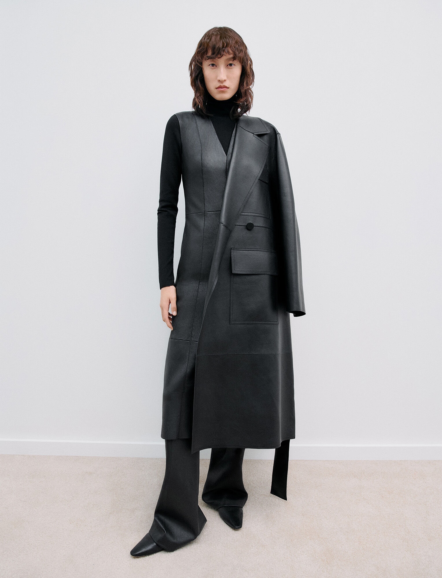 Octave Bonded Leather Coat - 7