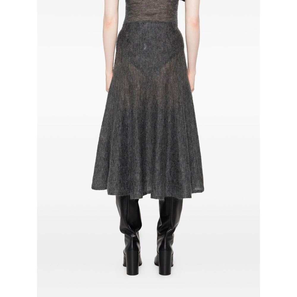 Alaïa Grey Skirts - A-Line Skirts Women - 3