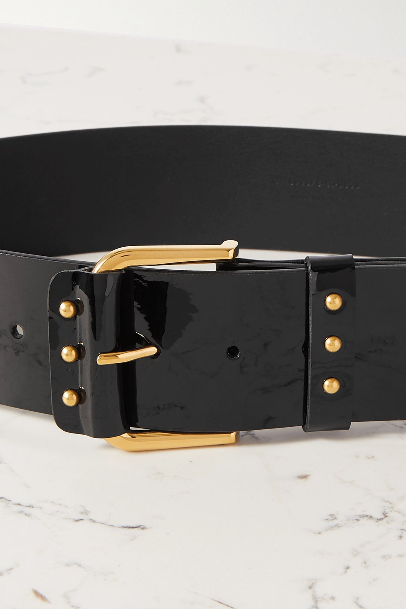 Patent-leather waist belt - 3