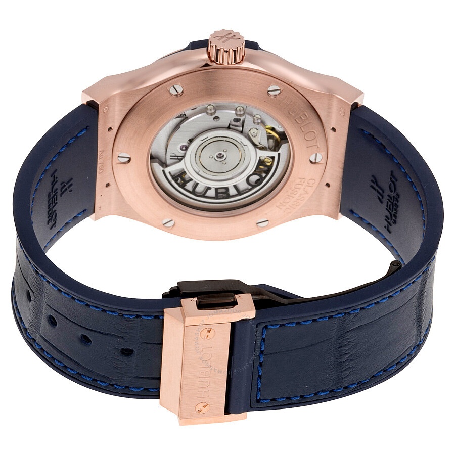 Hublot Classic Fusion Automatic Blue Sunray Dial 18kt Rose Gold Men's Watch 542.OX.7180.LR - 3