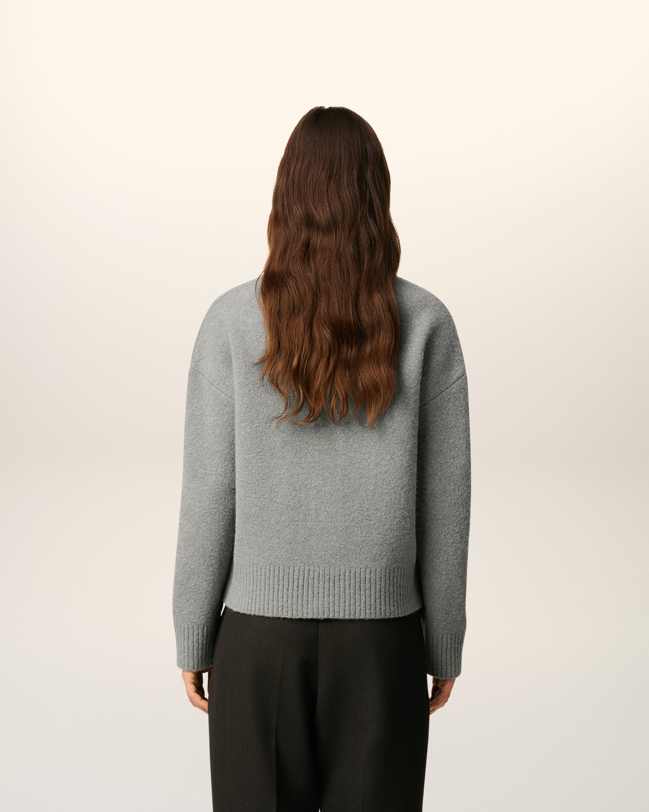 GREY ALPACA AMI DE COEUR CARDIGAN - 3