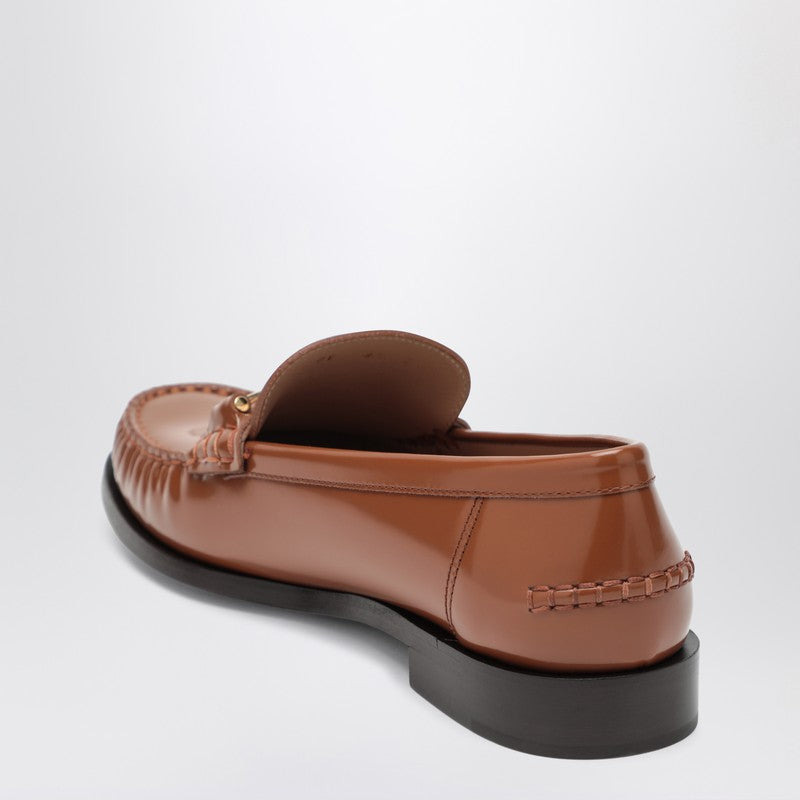 Ferragamo Moccasin With Chain New Vara Colour Leather Women - 2