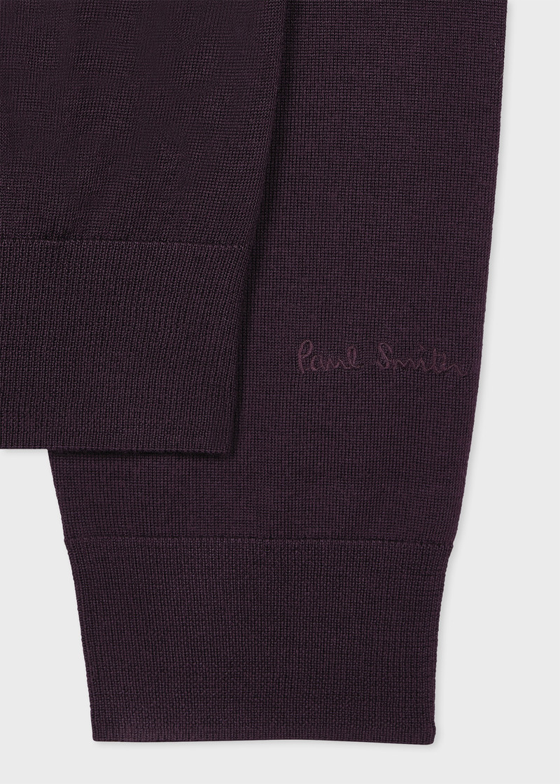 Paul Smith Dark Purple Merino Wool Sweater outlook