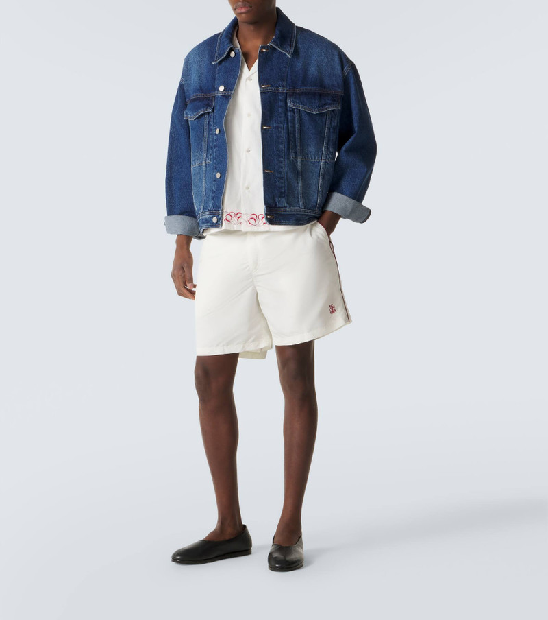 BODE Embroidered cotton poplin bowling shirt outlook