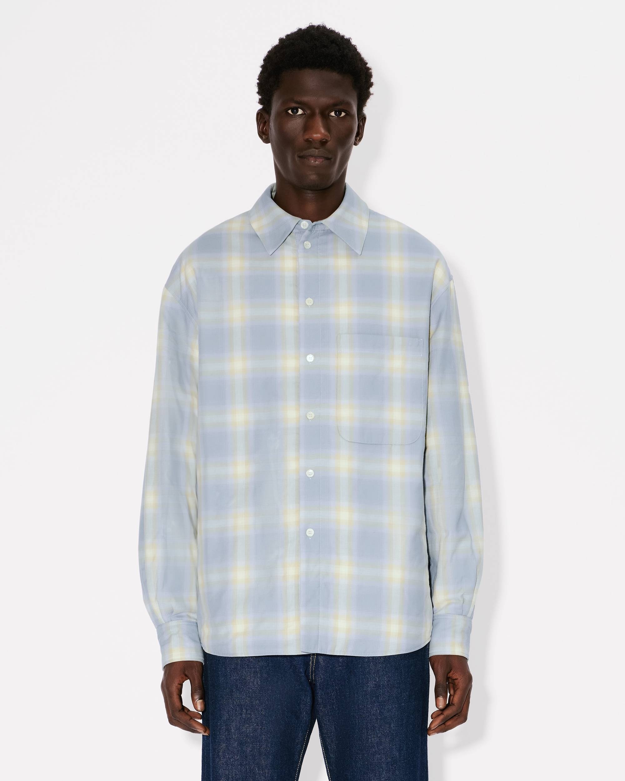 Genderless padded overshirt in cotton - 9