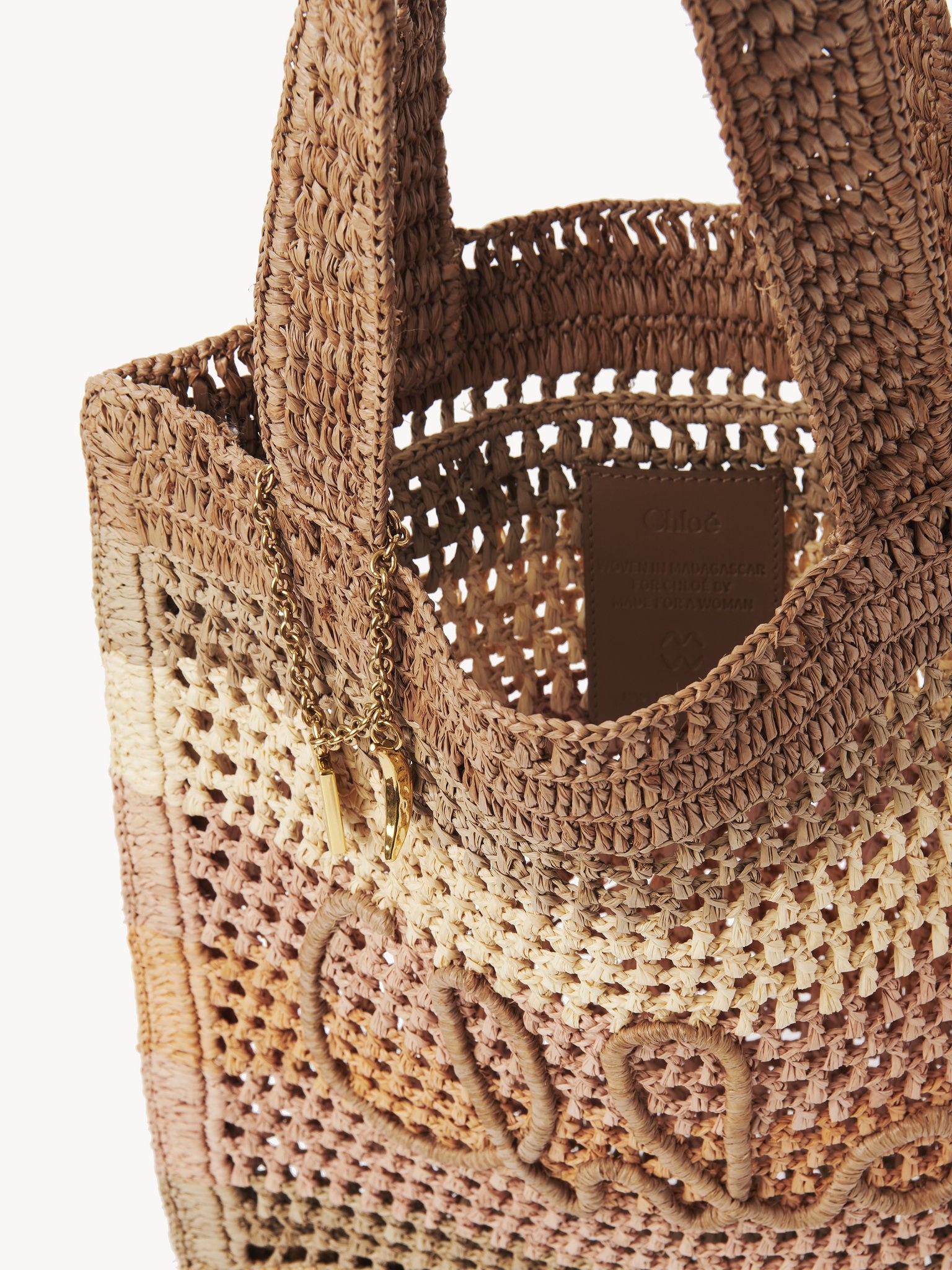 SUMMER BANANA TOTE BAG IN RAFFIA - 6